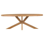 Table de salle à manger ovale en chêne Tilman