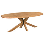 Table de salle à manger ovale en chêne Tilman