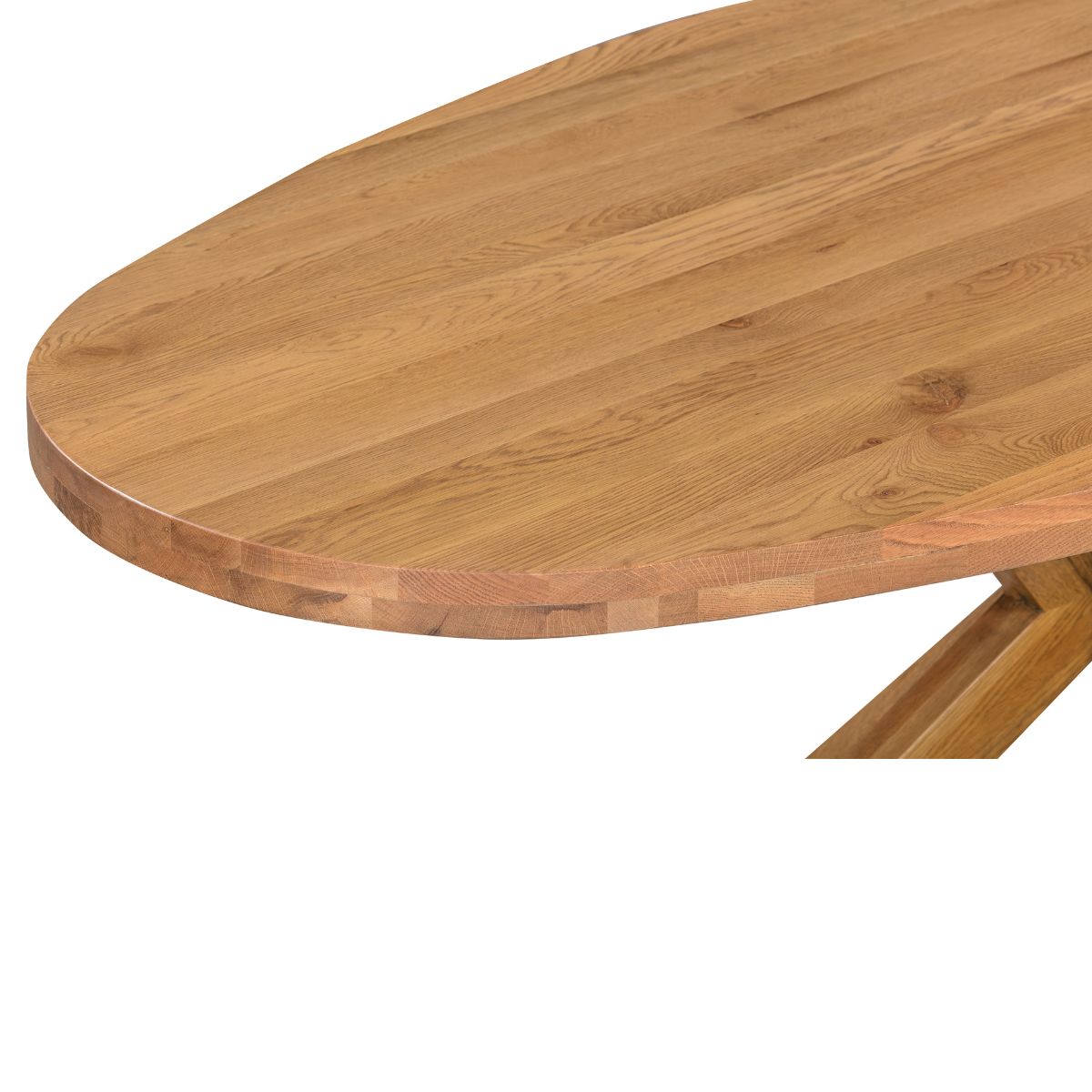 Table de salle à manger ovale en chêne Tilman