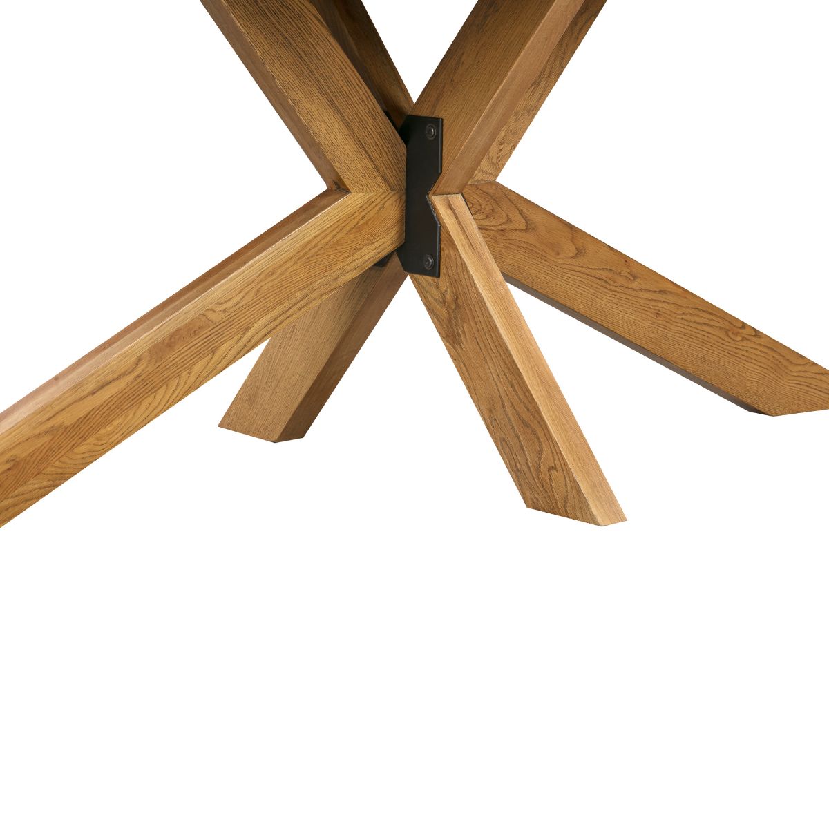 Table de salle à manger ovale en chêne Tilman