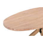 Table de salle à manger ovale en chêne Tilman