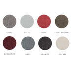 Tête de lit à boutons en tissu onyx de Respa