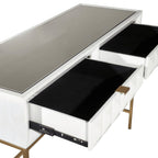 Console Volos blanche brillante