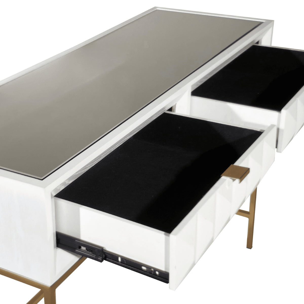 Console Volos blanche brillante