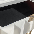 Console Volos blanche brillante