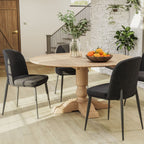 Chaise de salle à manger rétro en velours Valentia