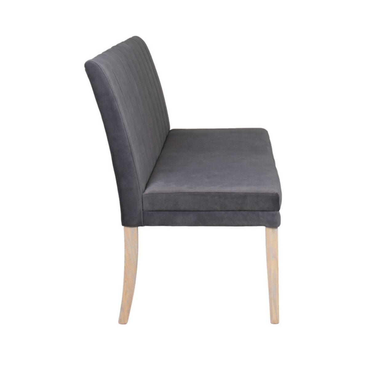 Banquette de salle à manger longue en velours Valentia Oak