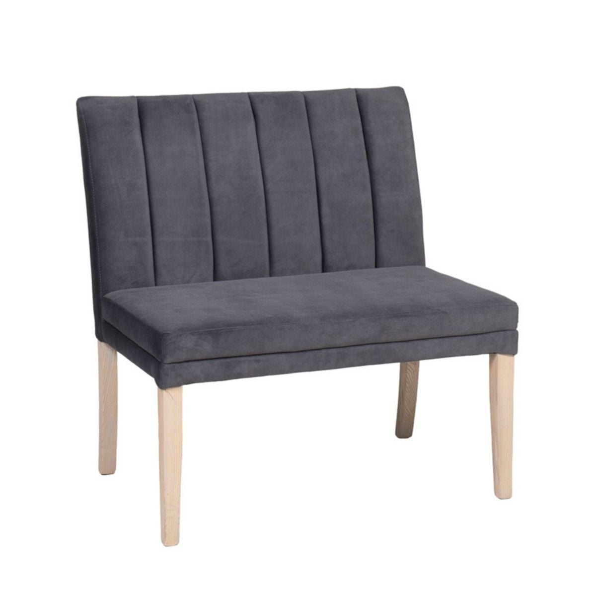 Banc de salle à manger Valentia en chêne velours