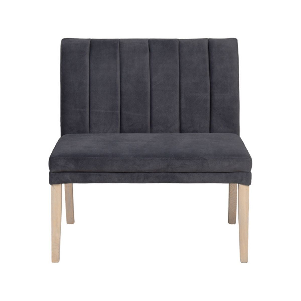 Banc de salle à manger Valentia en chêne velours