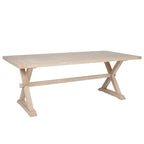 Table de salle à manger Valentia en chêne massif, 2,1 m 