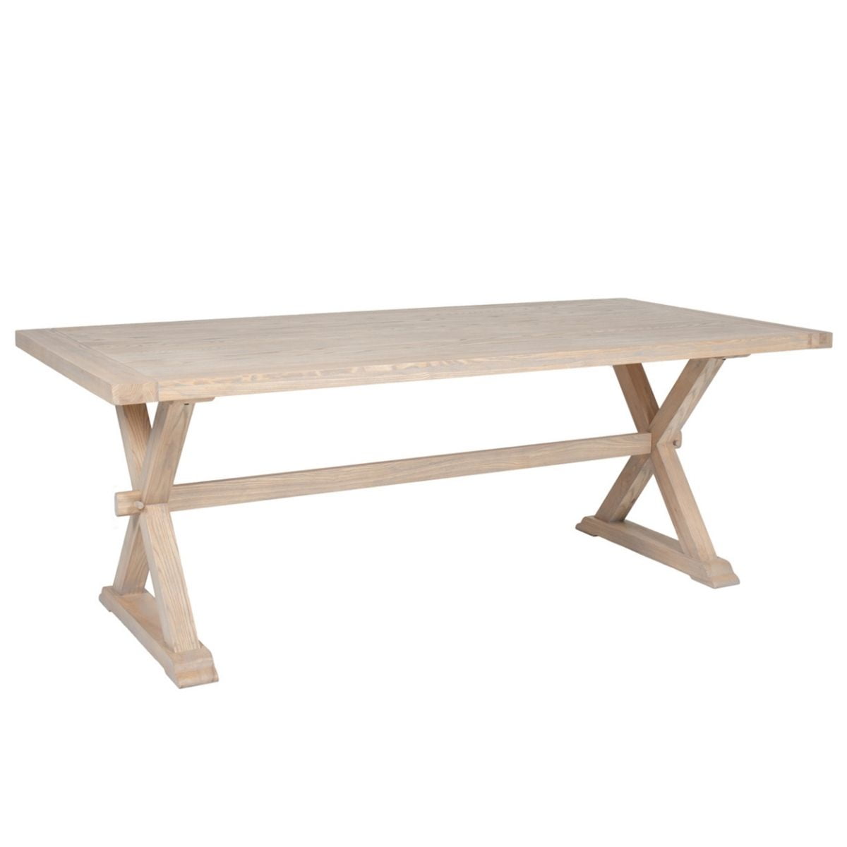 Table de salle à manger Valentia en chêne massif, 2,1 m 