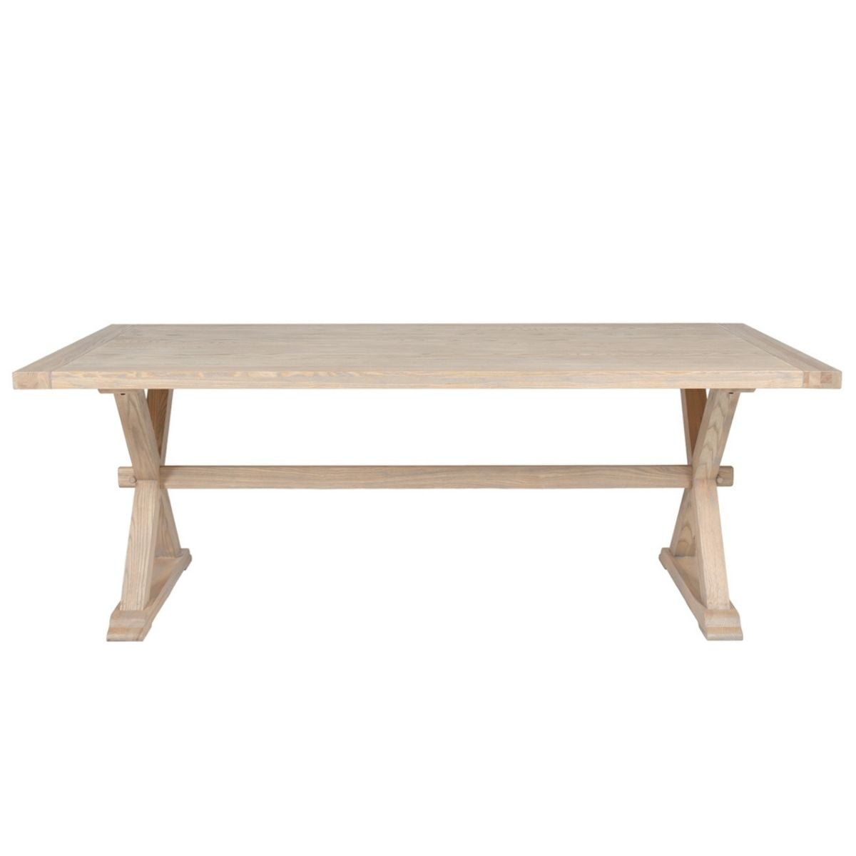 Table de salle à manger Valentia en chêne massif, 2,1 m 