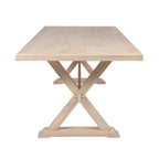 Table de salle à manger Valentia en chêne massif, 2,1 m 