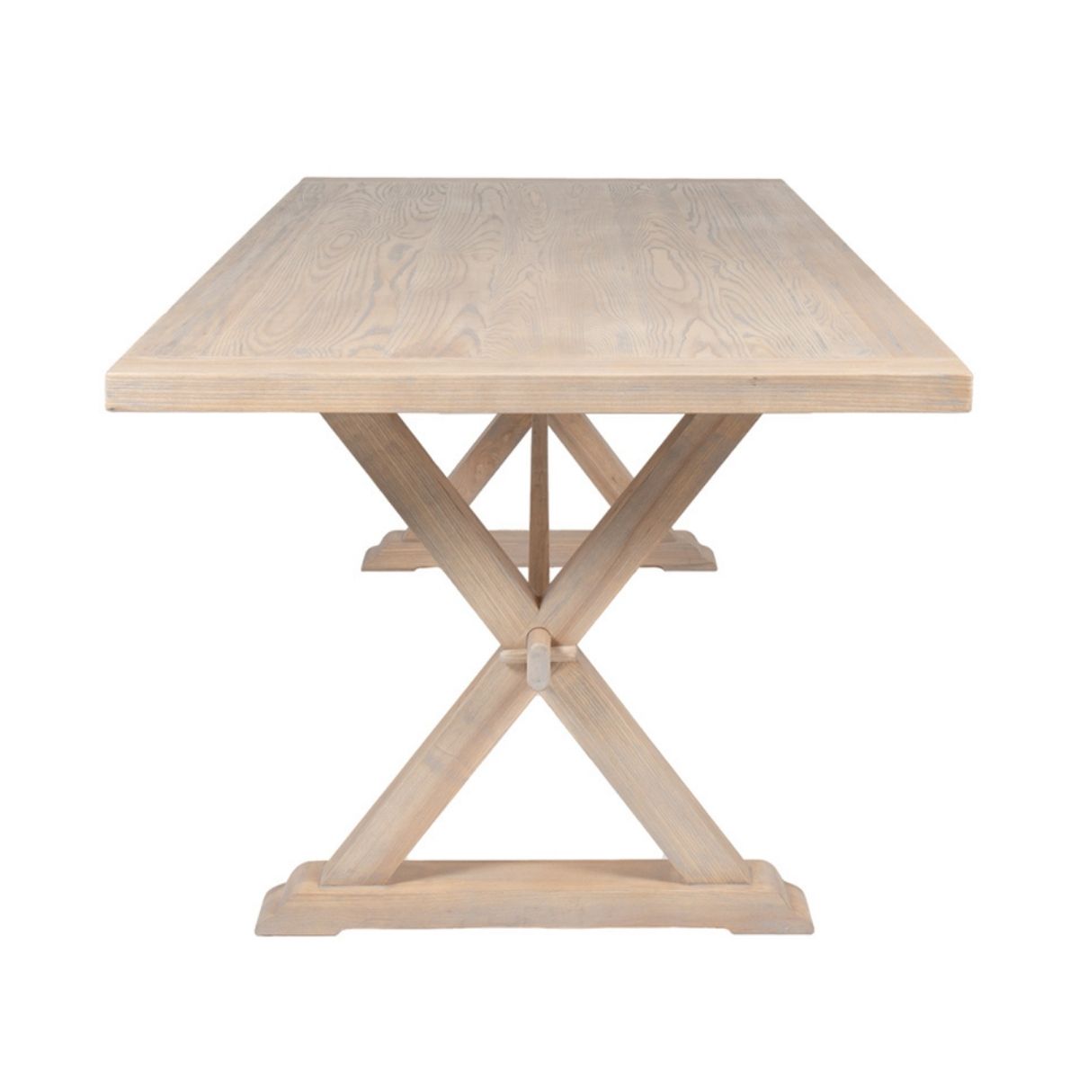 Table de salle à manger Valentia en chêne massif, 2,1 m 