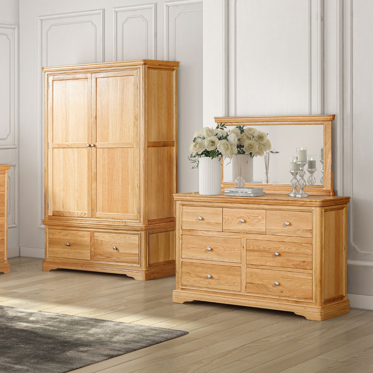 Coffre à toilette en chêne Vardon