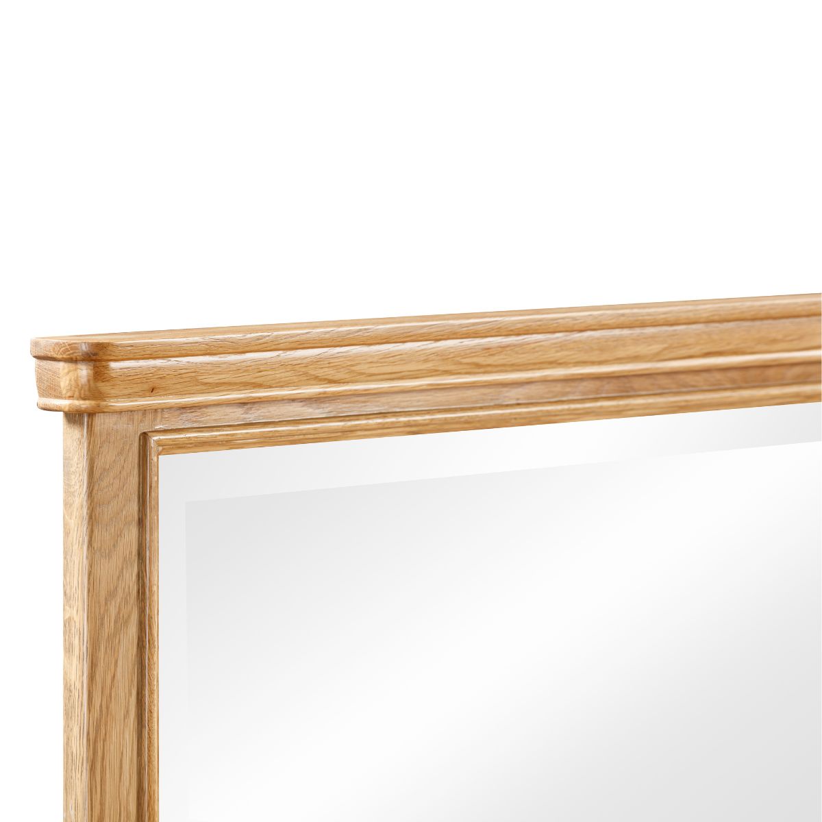 Miroir de commode Vardon en chêne