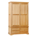 Armoire Vardon en chêne avec tiroirs