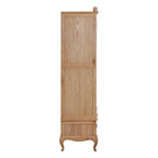 Armoire Versailles en chêne à 2 portes avec tiroirs