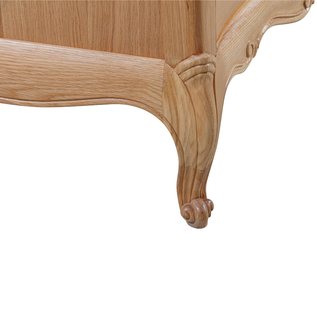 Commode haute Versailles en chêne à 5 tiroirs