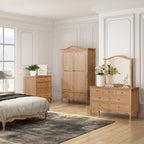 Commode Versailles en chêne à 7 tiroirs