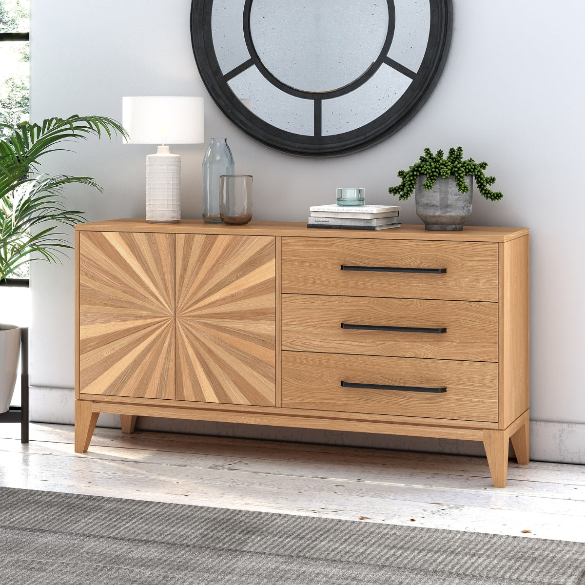 Buffet Virgil en chêne naturel