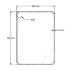 Miroir de salle de bain à LED éclatantes