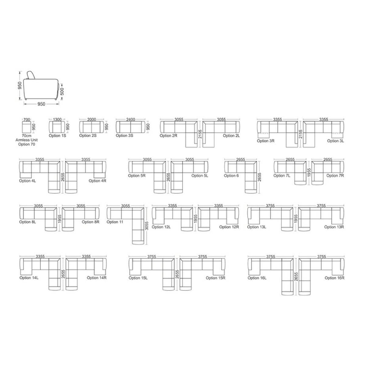 Canapé 2 places personnalisable Garliava