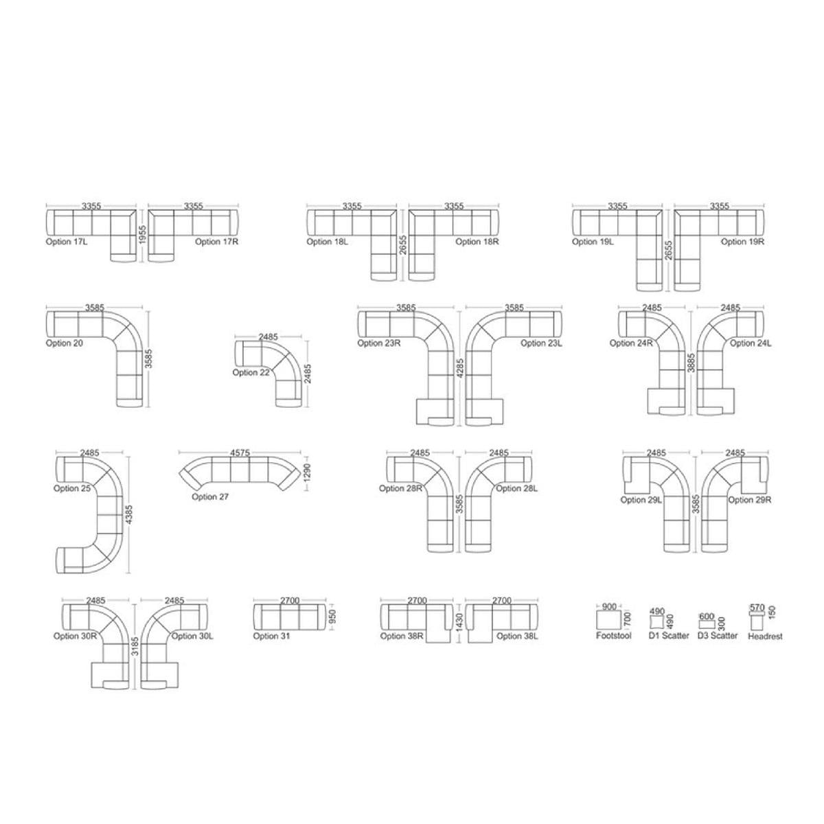 Canapé 2 places personnalisable Garliava