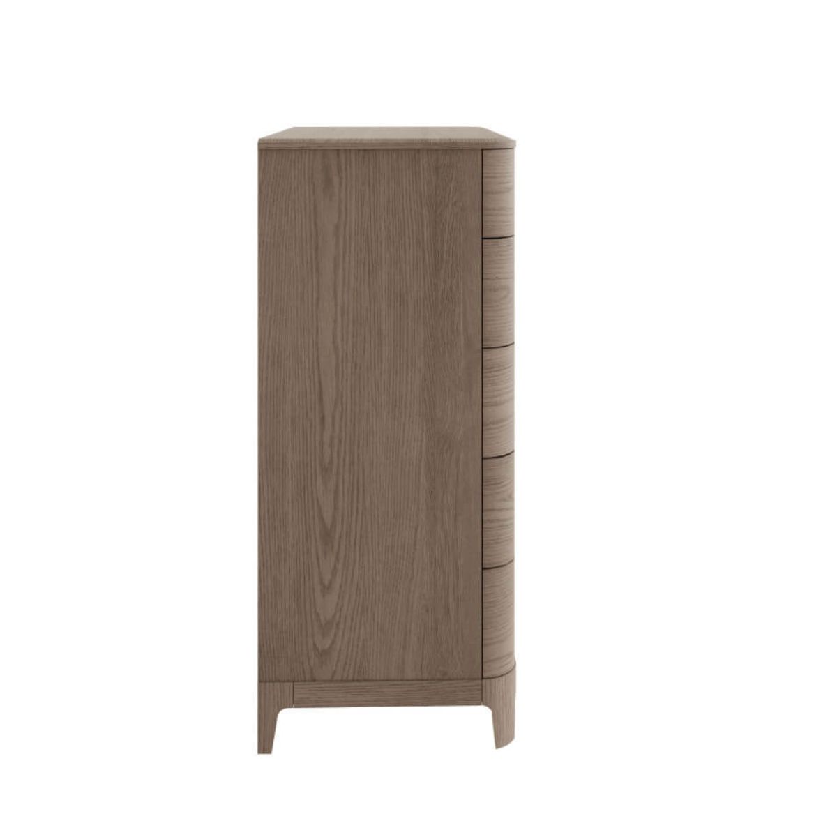 Commode haute en bois Zulema à 5 tiroirs