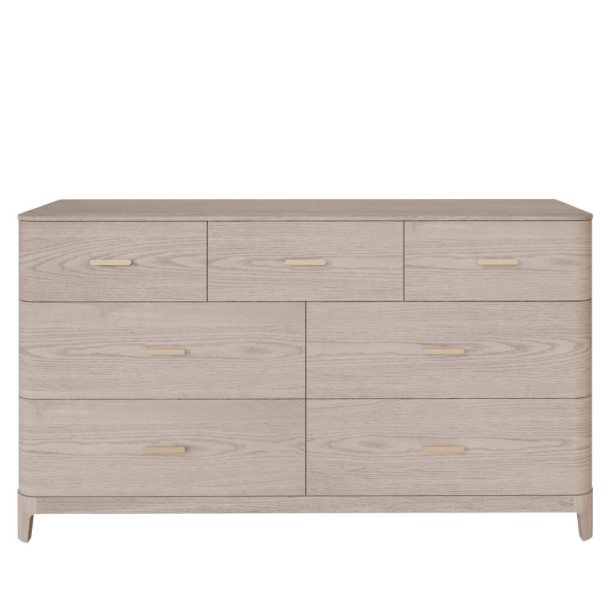 Commode en bois Zulema à 7 tiroirs