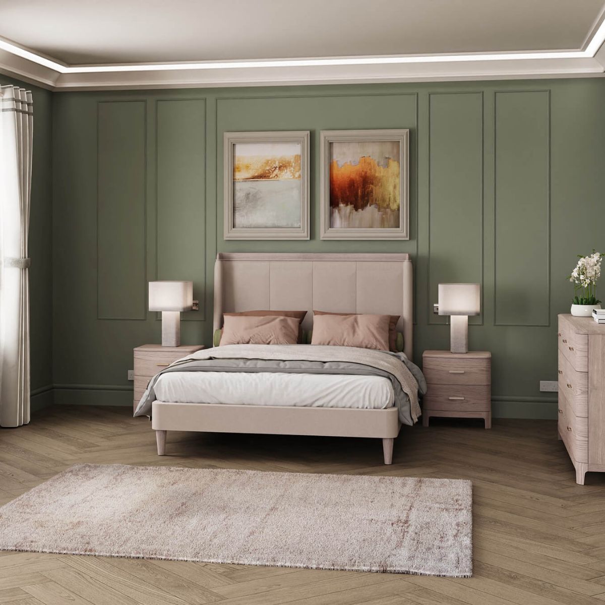 Table de chevet en bois Zulema