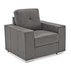 Fauteuil carré Gordon en similicuir