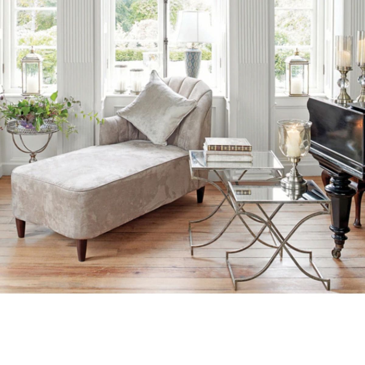 Ensemble de tables d'appoint Madison à miroir