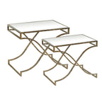 Ensemble de tables d'appoint Madison à miroir