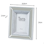 Cadre photo en bois Margot Grey 4x6