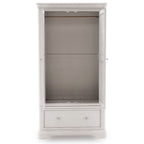 Armoire Mika en bois gris à 2 portes et 1 tiroir