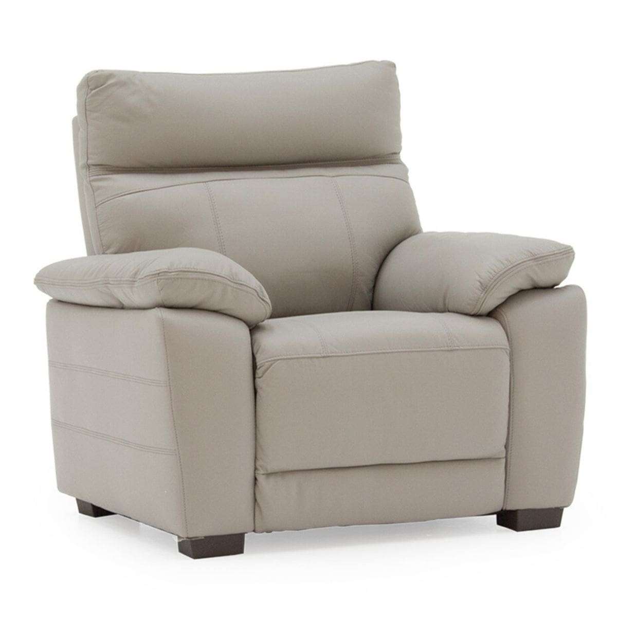 Fauteuil inclinable en cuir Pomona