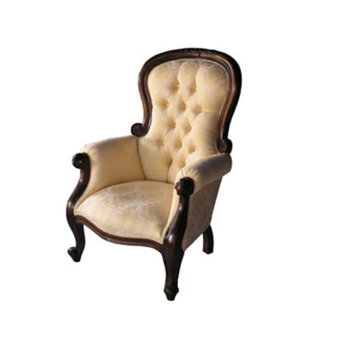 Fauteuil grand-père en acajou français