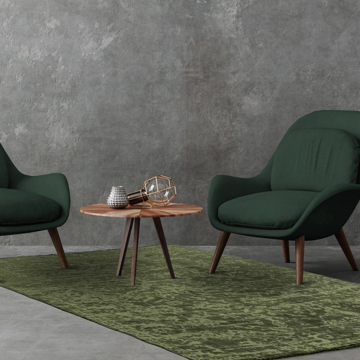 Tapis Zehraya à patine abstraite 